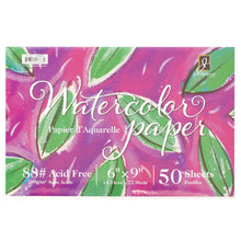 Load image into Gallery viewer, Watercolor Paper | 50 Sheets | 88#