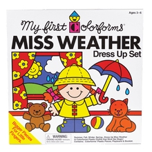 Load image into Gallery viewer, My First Colorforms | Miss Weather Dress Up Set