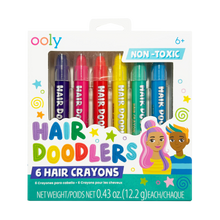 Load image into Gallery viewer, Hair Doodlers Hair Crayons - Set of 6