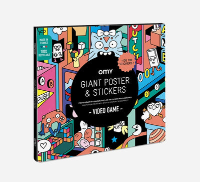 Giant Poster and Stickers | Video Game