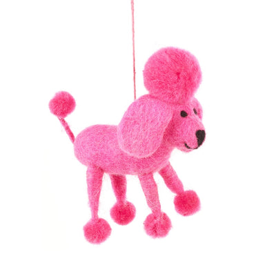 Perez the Poodle Felt Ornament