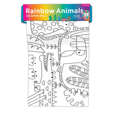 Load image into Gallery viewer, Rainbow Animal Coloring Roll