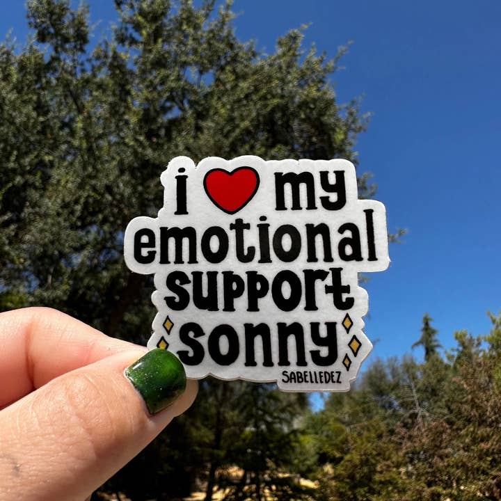 Emotional Support Sonny Sticker