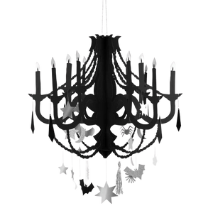 Black Paper Chandelier