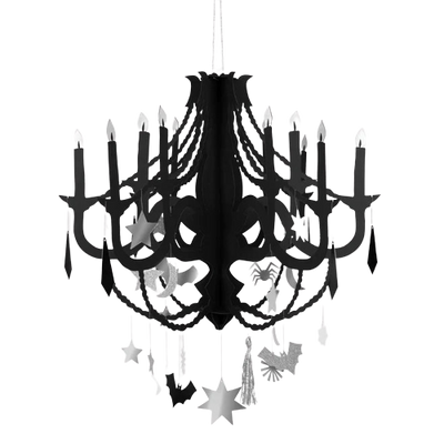 Black Paper Chandelier