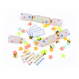 Multicolor Star Confetti Crackers