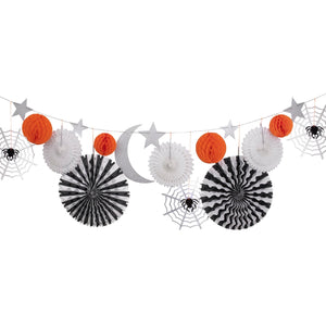 Halloween Honeycomb Shapes Garland