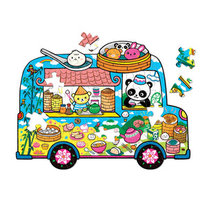 Dumpling Truck Shaped Puzzle