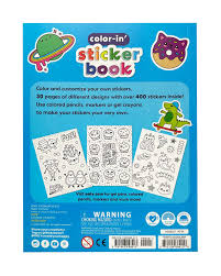 Ooly Stickiville Color-In Sticker Book