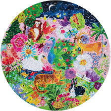 Garden Sanctuary 500 Piece Round Puzzle