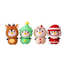 Toysmith Christmas Costume Change Collectible Penguin Squeezy