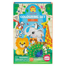 Load image into Gallery viewer, Tiger Tribe Zoo Colouring Set