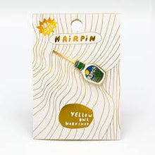 Load image into Gallery viewer, Yellow Owl Hairpin