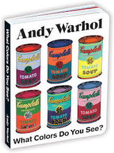 Load image into Gallery viewer, Andy Warhol What Colors Do You See? Board Book