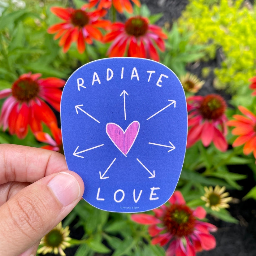 Radiate Love Sticker