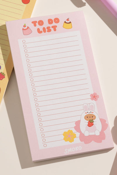 SMOKO Bunny TO-DO LIST NOTEPAD