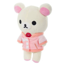 Load image into Gallery viewer, Korilakkuma Plush | Pink Letterman Jacket Small