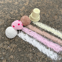 Load image into Gallery viewer, Handmade Sidewalk Chalk | Ice Cream Cones