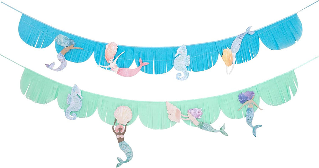 Mermaid Fringe Garland - TREEHOUSE kid and craft