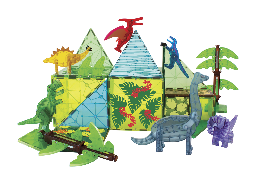 Dino World Magna-Tiles | XL 50pc - TREEHOUSE kid and craft