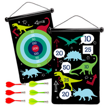 Load image into Gallery viewer, Double Sided Magnetic Canvas Dart Game - TREEHOUSE kid and craft