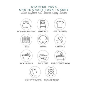 Chore Chart Token Packs - TREEHOUSE kid and craft