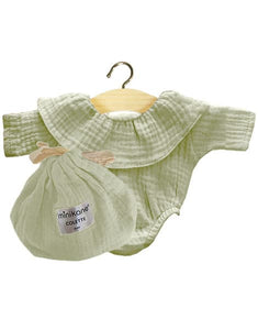 Colette Double Gauze Cotton Bodysuit - Pistachio - TREEHOUSE kid and craft